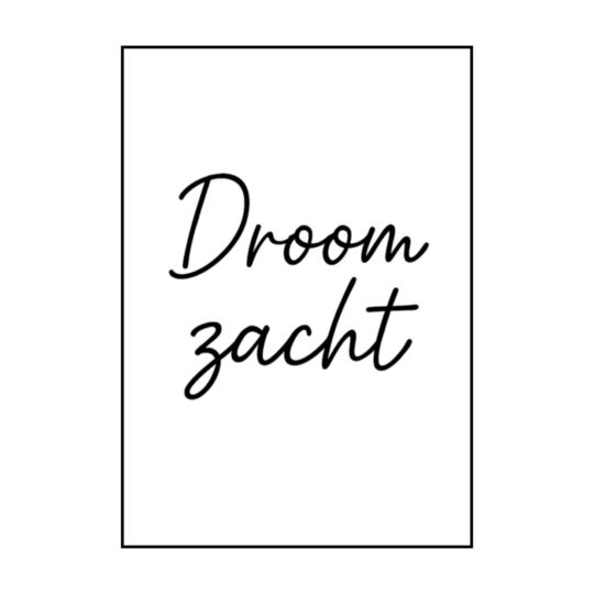 Poster Droom zacht