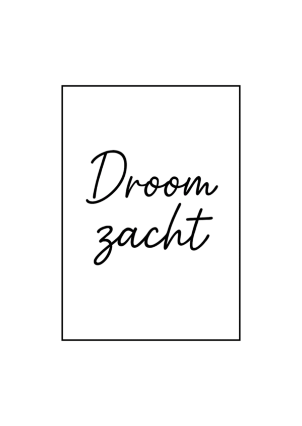 Poster Droom zacht