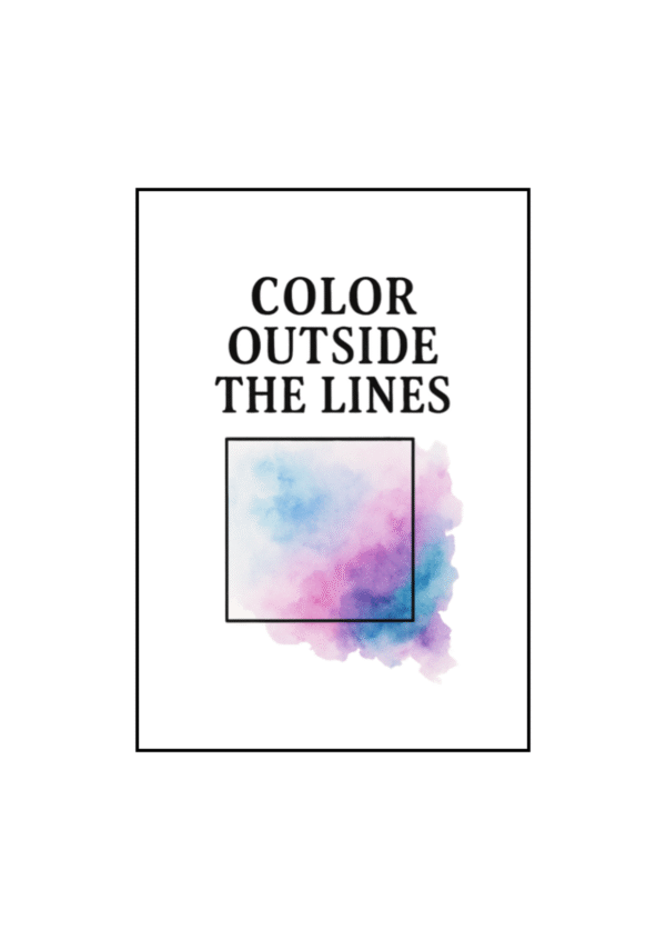 Poster Color Outside The Lines