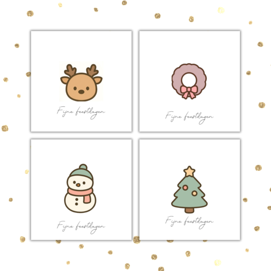 Kerstkaarten set